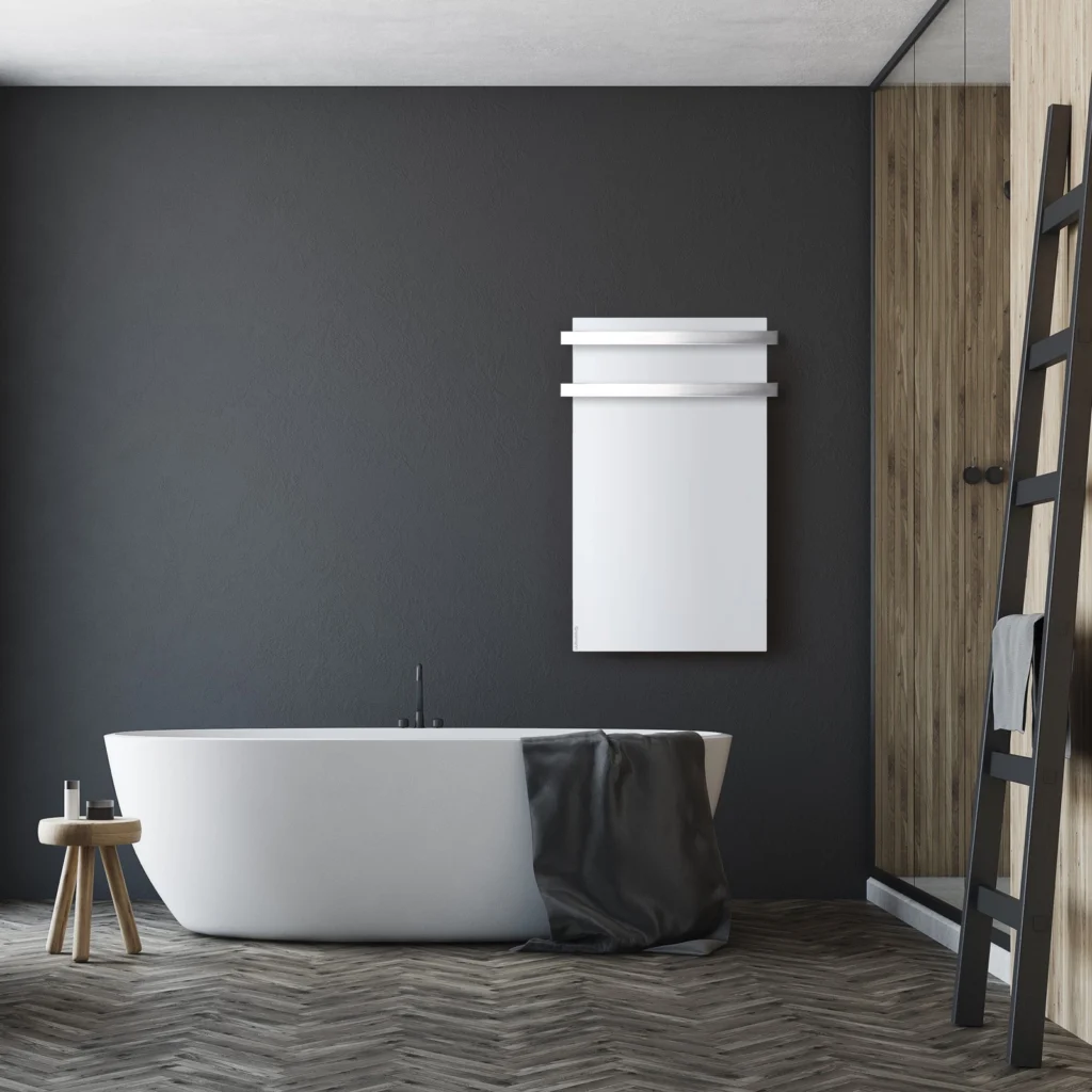 Grzejnik łazienkowy na podczerwień Grosmann Infra ISP 700 z relingami